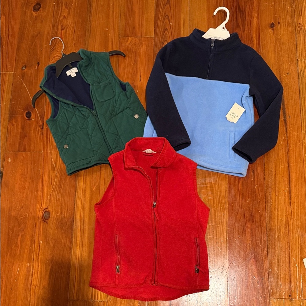 Crown & Ivy Kids Green, Red, and Blue Fleece Collection